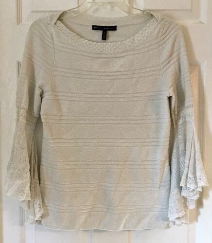 white house black market silver metallic sweater images|whbm.